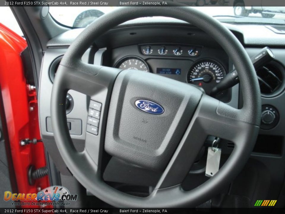 2012 Ford F150 STX SuperCab 4x4 Race Red / Steel Gray Photo #18