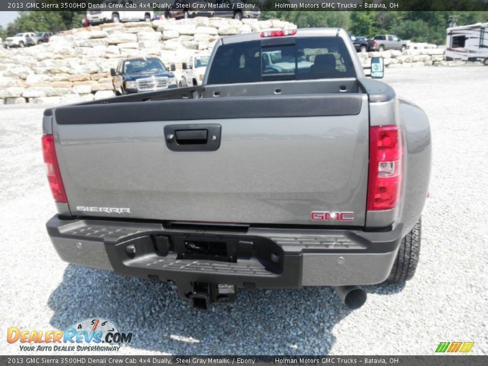 2013 GMC Sierra 3500HD Denali Crew Cab 4x4 Dually Steel Gray Metallic / Ebony Photo #20