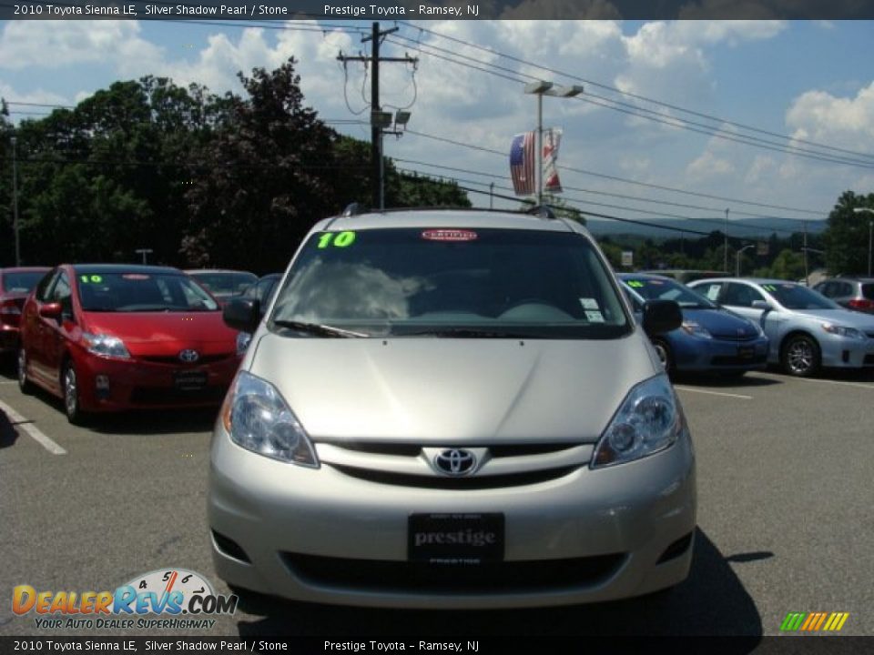 2010 Toyota Sienna LE Silver Shadow Pearl / Stone Photo #2