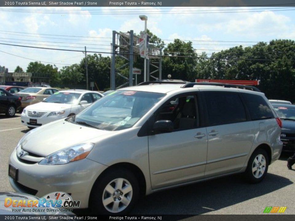 2010 Toyota Sienna LE Silver Shadow Pearl / Stone Photo #3