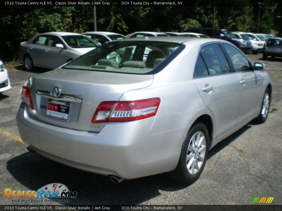 2010 Toyota Camry XLE V6 Classic Silver Metallic / Ash Gray Photo #6