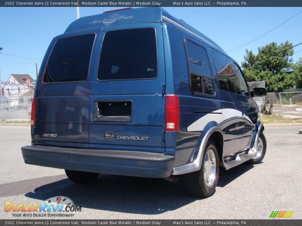 Medium Cadet Blue Metallic 2002 Chevrolet Astro LS Conversion Van Photo #2