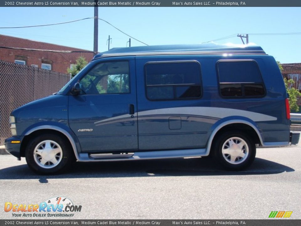 Medium Cadet Blue Metallic 2002 Chevrolet Astro LS Conversion Van Photo #14