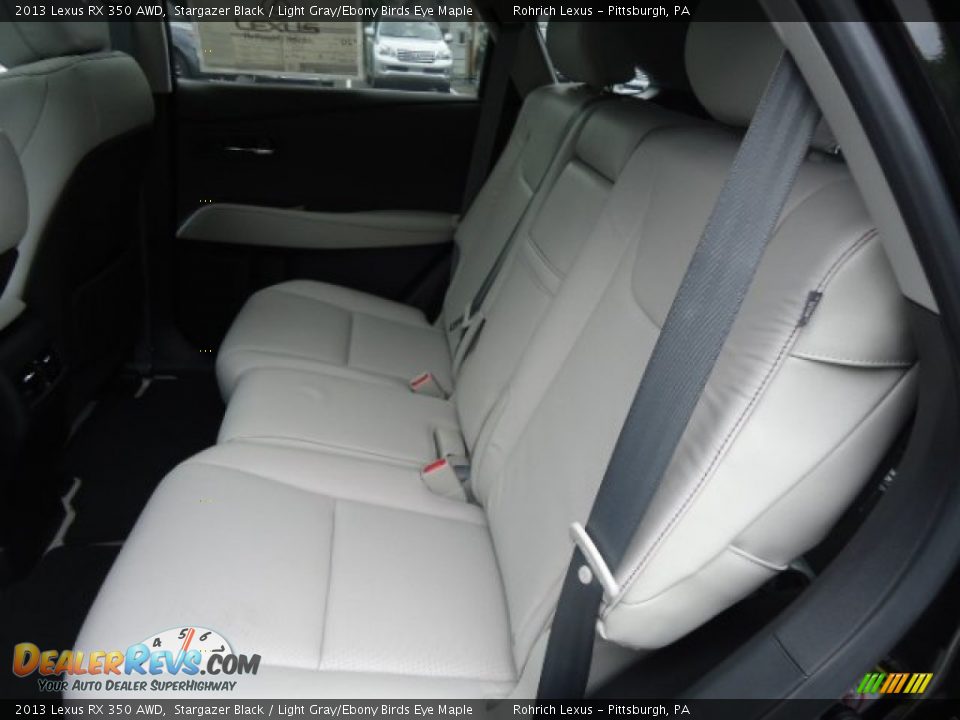 2013 Lexus RX 350 AWD Stargazer Black / Light Gray/Ebony Birds Eye Maple Photo #11