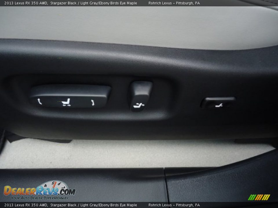 2013 Lexus RX 350 AWD Stargazer Black / Light Gray/Ebony Birds Eye Maple Photo #16