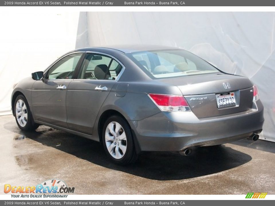 2009 Honda Accord EX V6 Sedan Polished Metal Metallic / Gray Photo #2