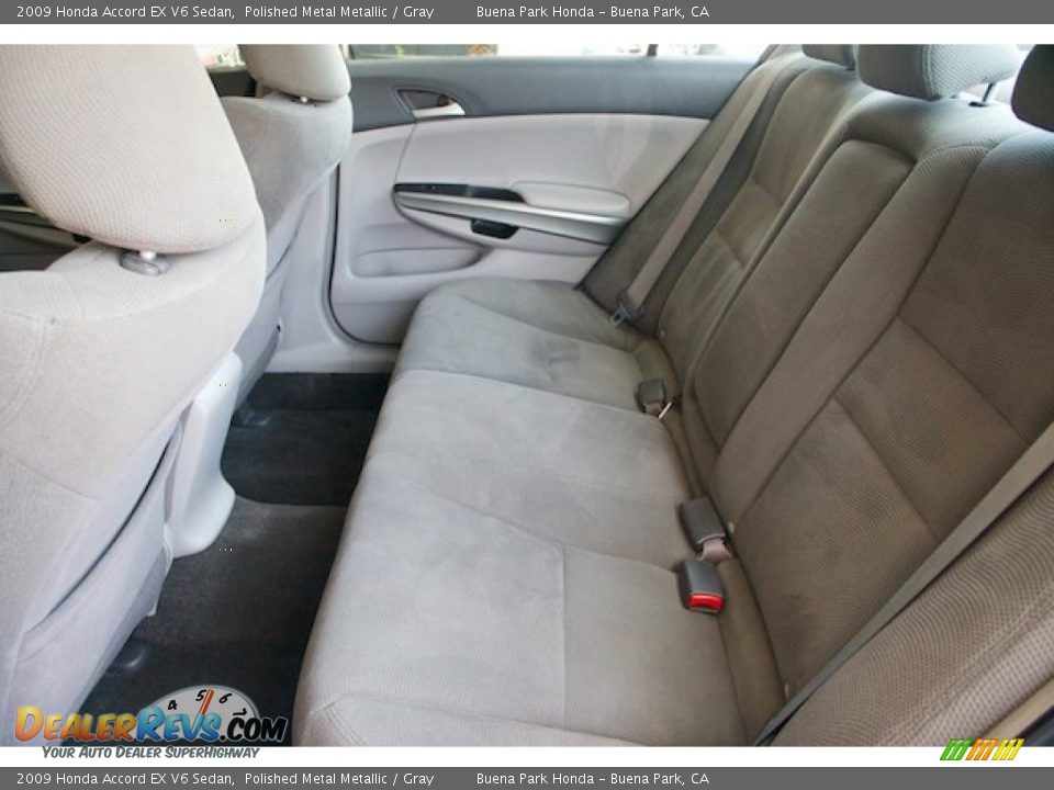 2009 Honda Accord EX V6 Sedan Polished Metal Metallic / Gray Photo #4