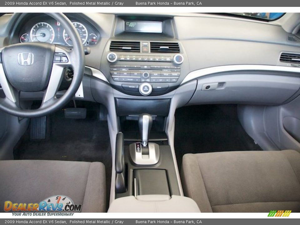 2009 Honda Accord EX V6 Sedan Polished Metal Metallic / Gray Photo #5