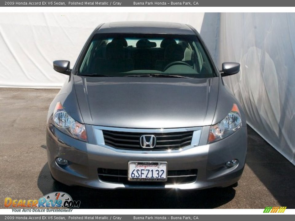 2009 Honda Accord EX V6 Sedan Polished Metal Metallic / Gray Photo #7