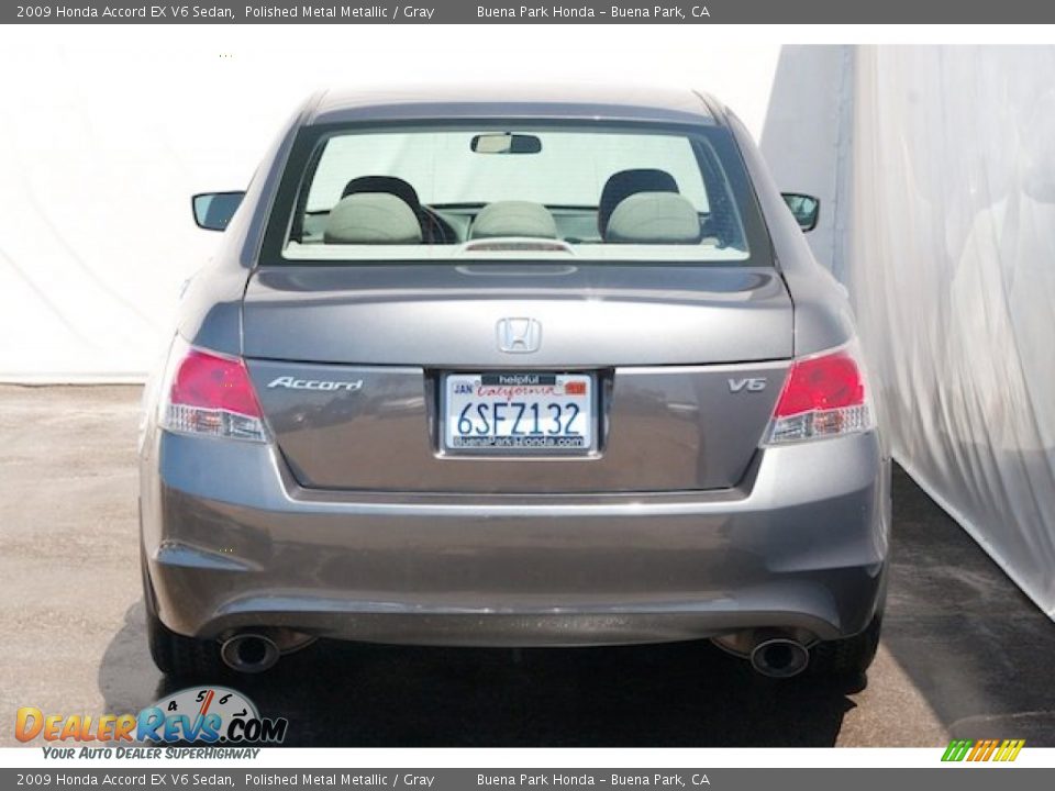 2009 Honda Accord EX V6 Sedan Polished Metal Metallic / Gray Photo #9