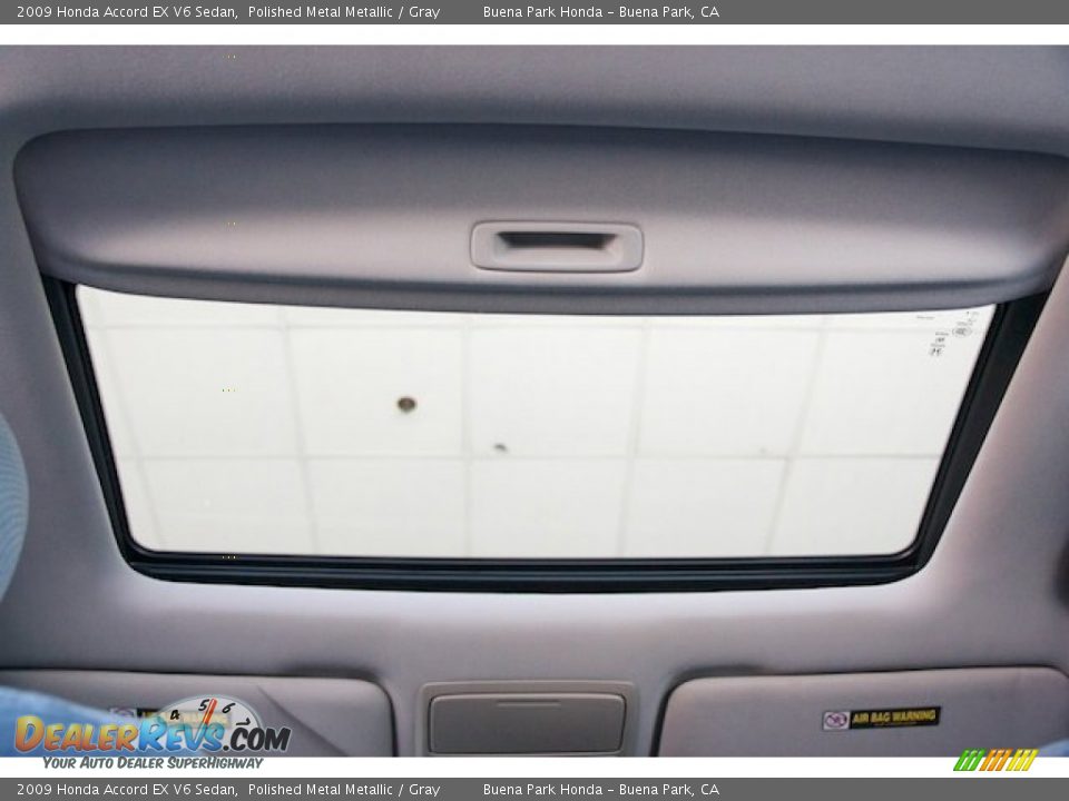 2009 Honda Accord EX V6 Sedan Polished Metal Metallic / Gray Photo #16