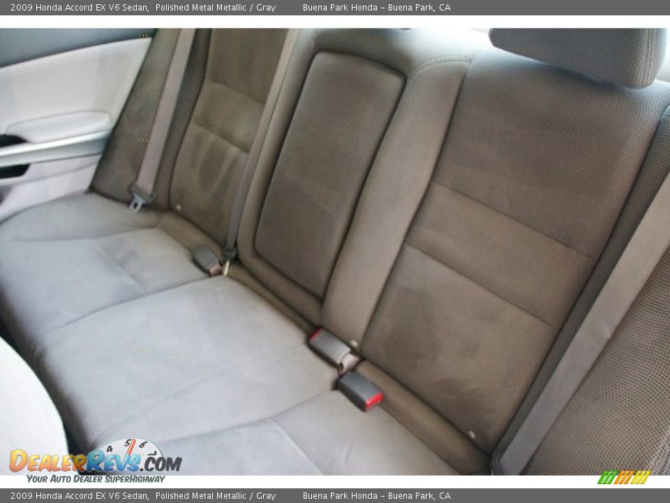 2009 Honda Accord EX V6 Sedan Polished Metal Metallic / Gray Photo #17