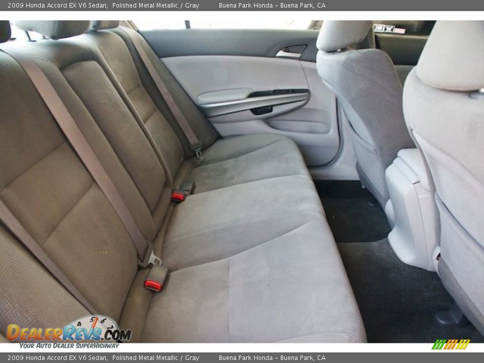 2009 Honda Accord EX V6 Sedan Polished Metal Metallic / Gray Photo #18