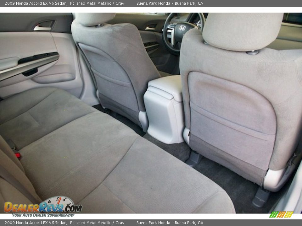 2009 Honda Accord EX V6 Sedan Polished Metal Metallic / Gray Photo #19