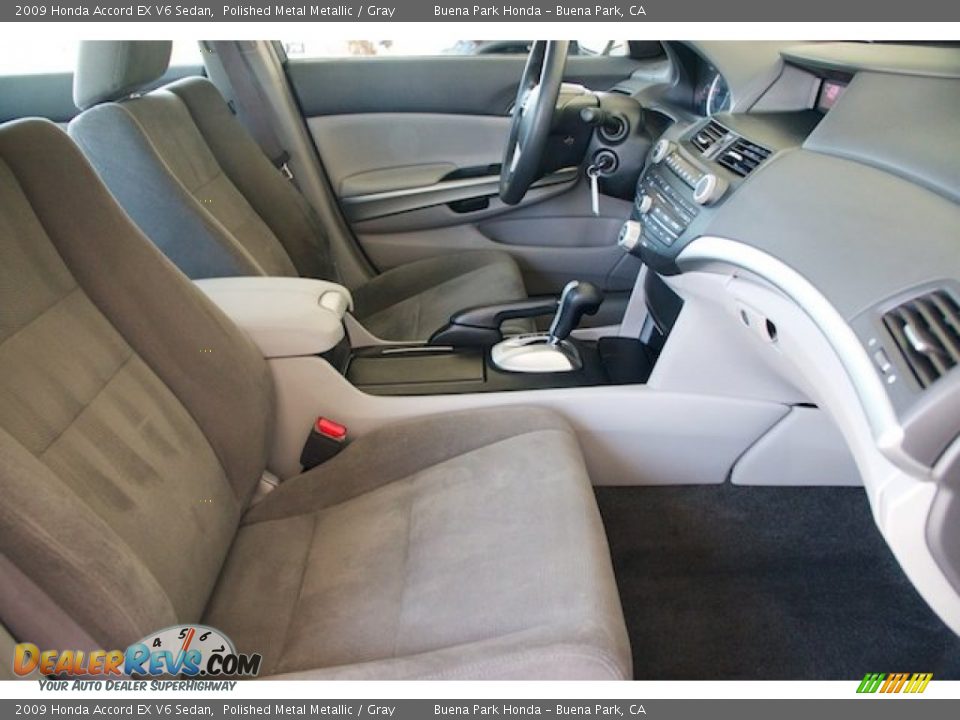 2009 Honda Accord EX V6 Sedan Polished Metal Metallic / Gray Photo #21