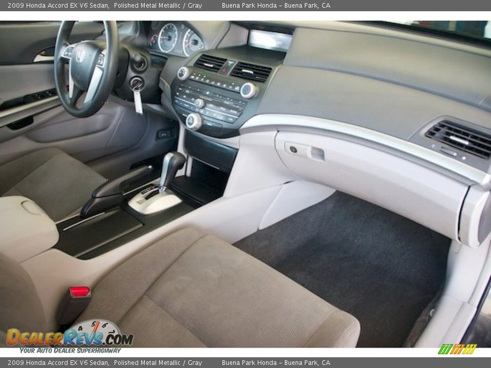 2009 Honda Accord EX V6 Sedan Polished Metal Metallic / Gray Photo #22
