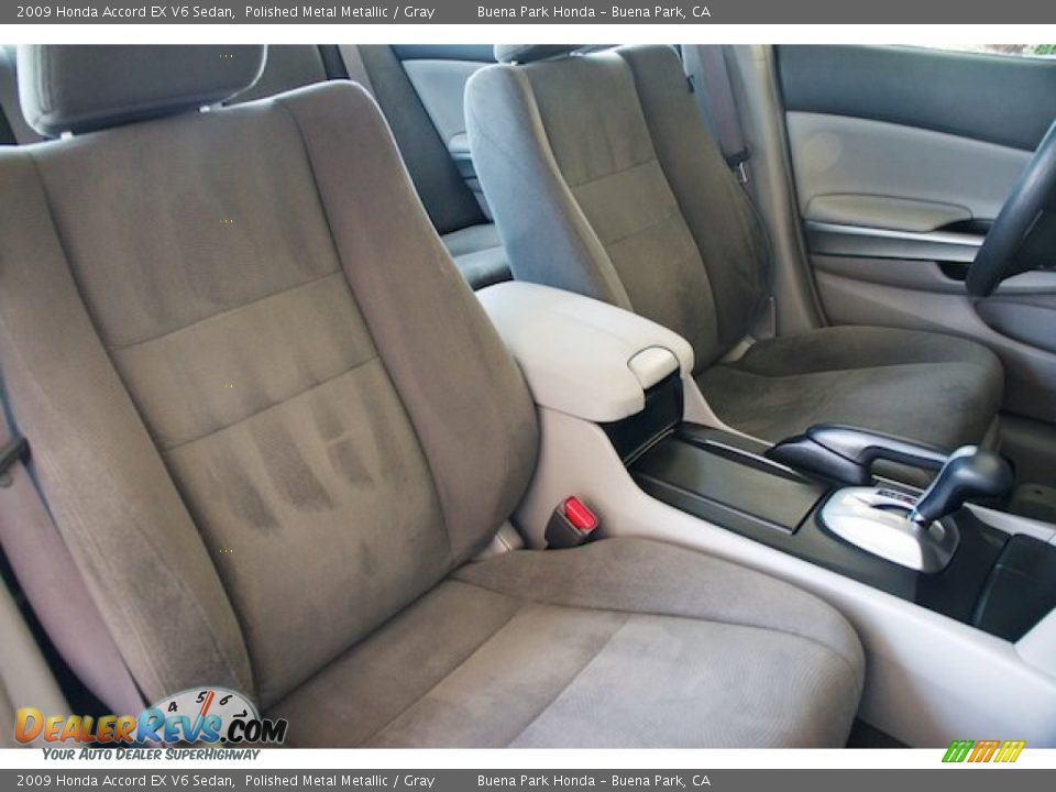 2009 Honda Accord EX V6 Sedan Polished Metal Metallic / Gray Photo #23