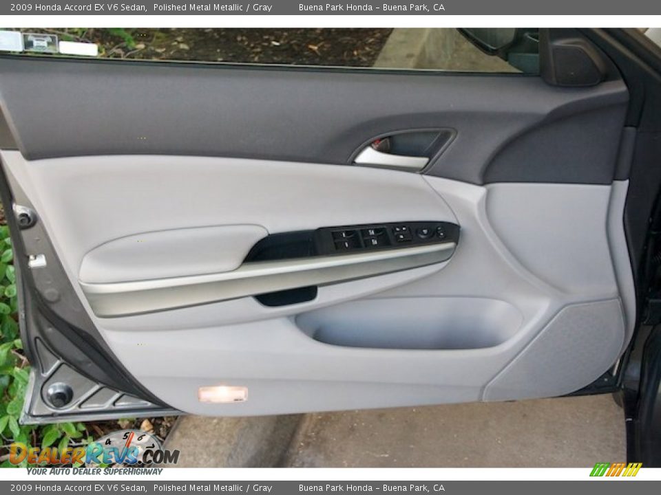 2009 Honda Accord EX V6 Sedan Polished Metal Metallic / Gray Photo #25