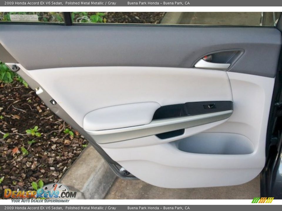 2009 Honda Accord EX V6 Sedan Polished Metal Metallic / Gray Photo #26