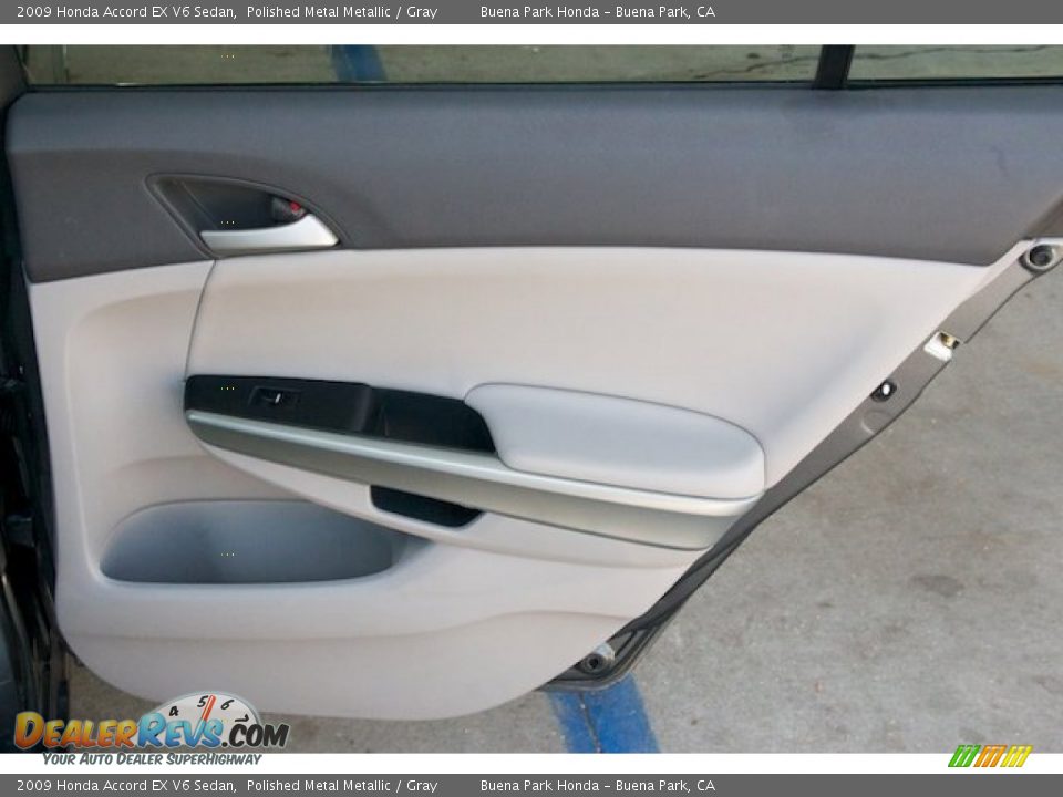 2009 Honda Accord EX V6 Sedan Polished Metal Metallic / Gray Photo #27