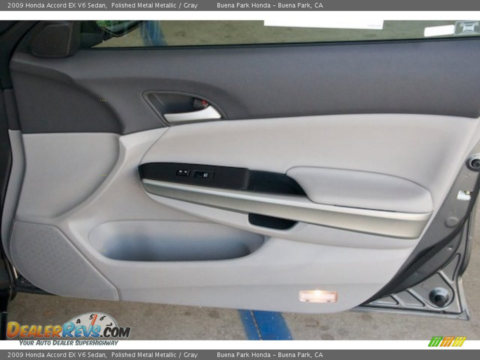 2009 Honda Accord EX V6 Sedan Polished Metal Metallic / Gray Photo #28