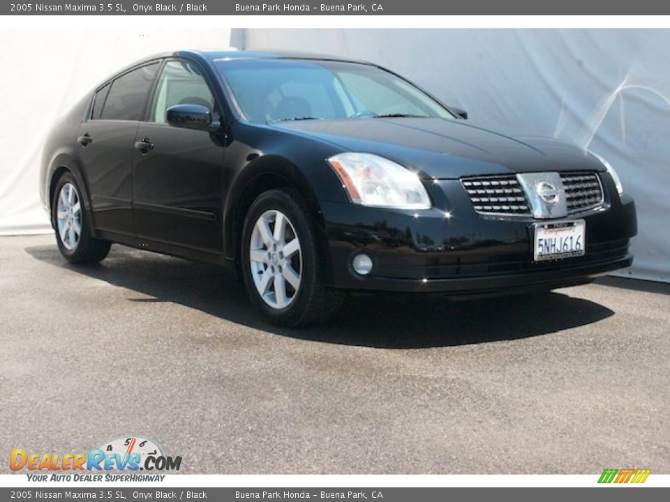 2005 Nissan Maxima 3.5 SL Onyx Black / Black Photo #1