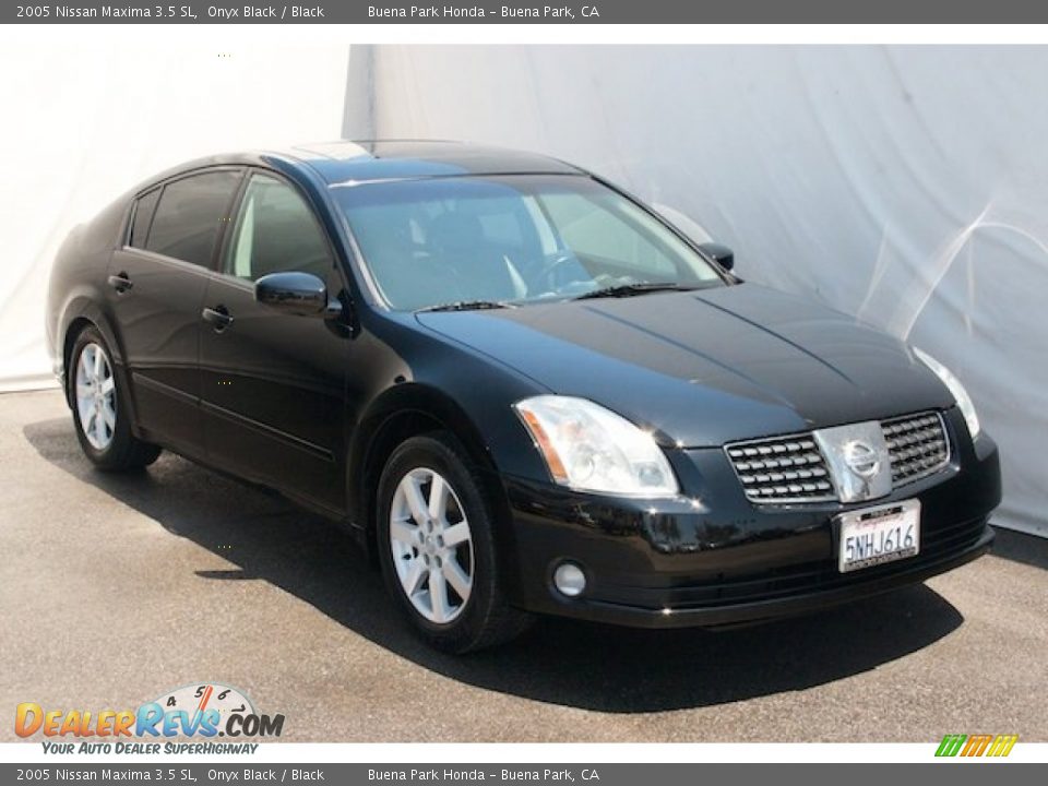 2005 Nissan Maxima 3.5 SL Onyx Black / Black Photo #6