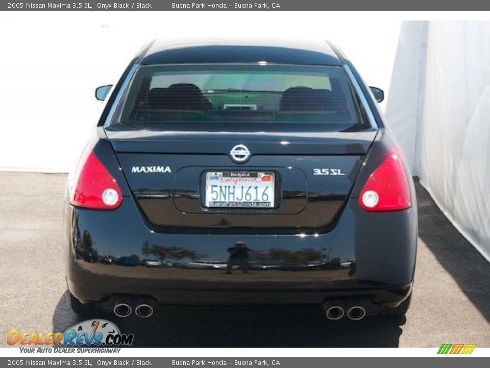 2005 Nissan Maxima 3.5 SL Onyx Black / Black Photo #9