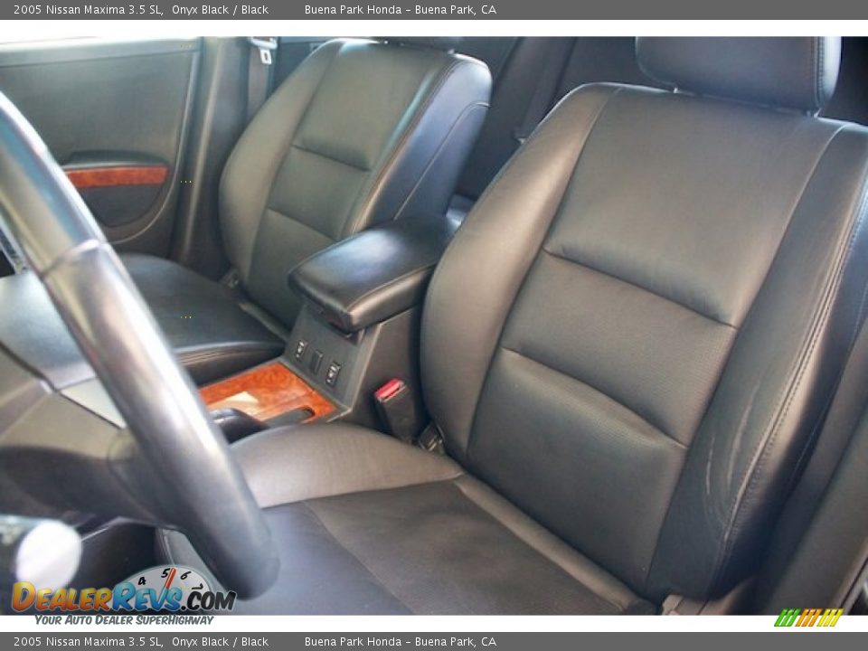 2005 Nissan Maxima 3.5 SL Onyx Black / Black Photo #14