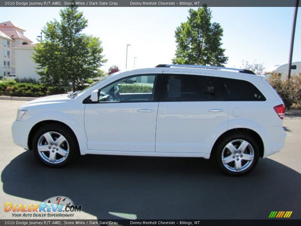 2010 Dodge Journey R/T AWD Stone White / Dark Slate Gray Photo #4
