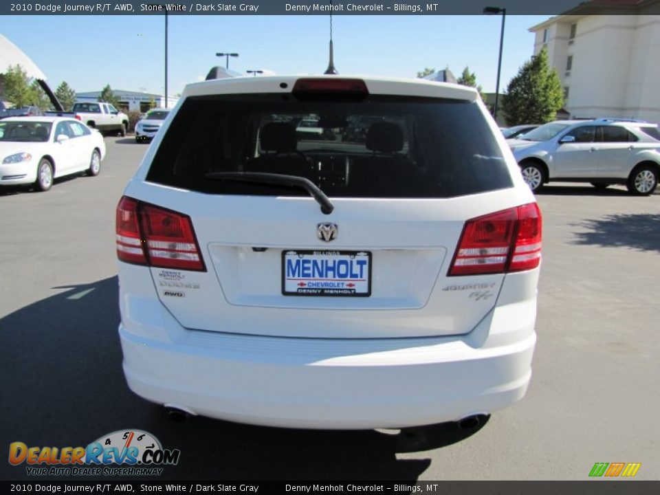 2010 Dodge Journey R/T AWD Stone White / Dark Slate Gray Photo #6
