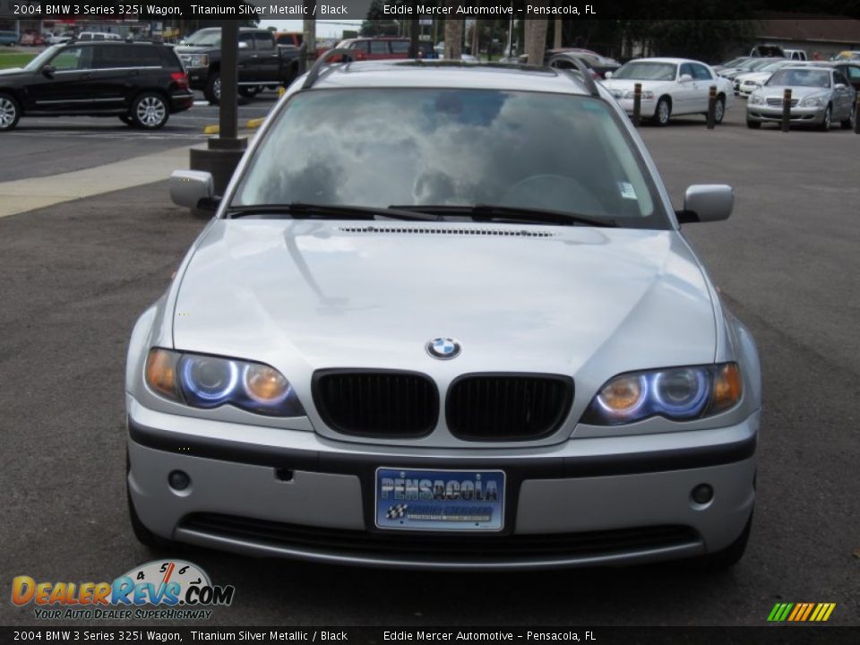 2004 BMW 3 Series 325i Wagon Titanium Silver Metallic / Black Photo #3