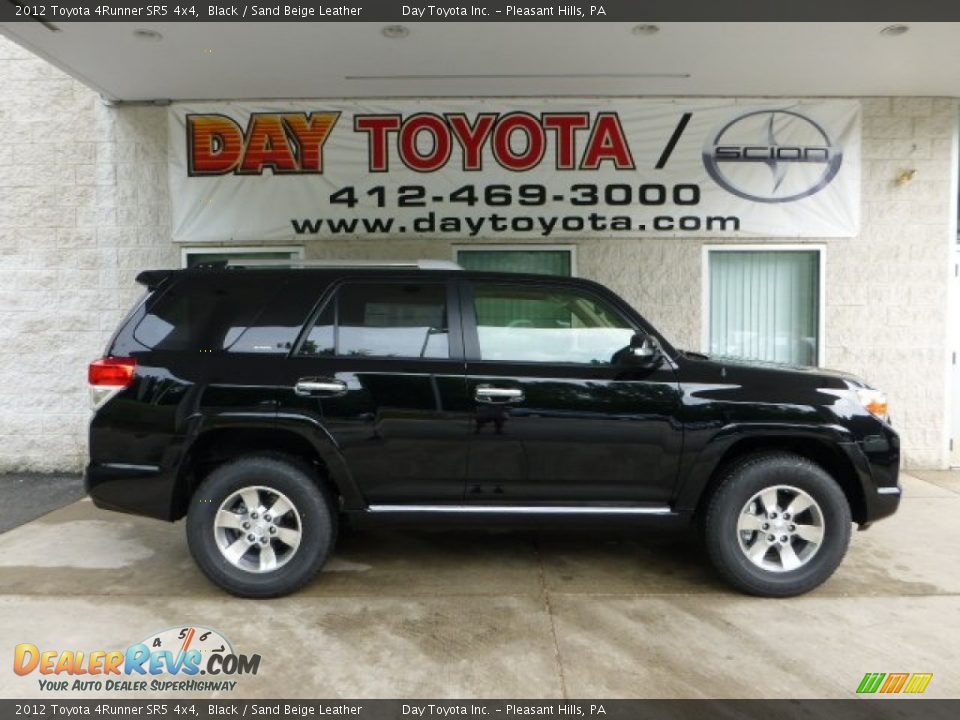 2012 Toyota 4Runner SR5 4x4 Black / Sand Beige Leather Photo #1