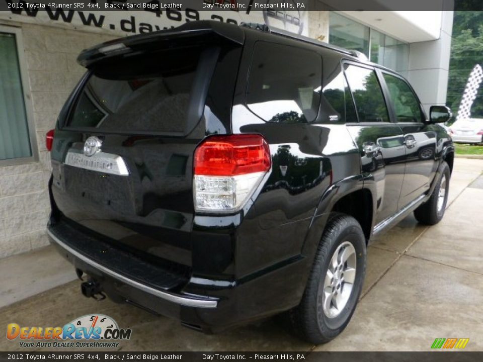 2012 Toyota 4Runner SR5 4x4 Black / Sand Beige Leather Photo #2