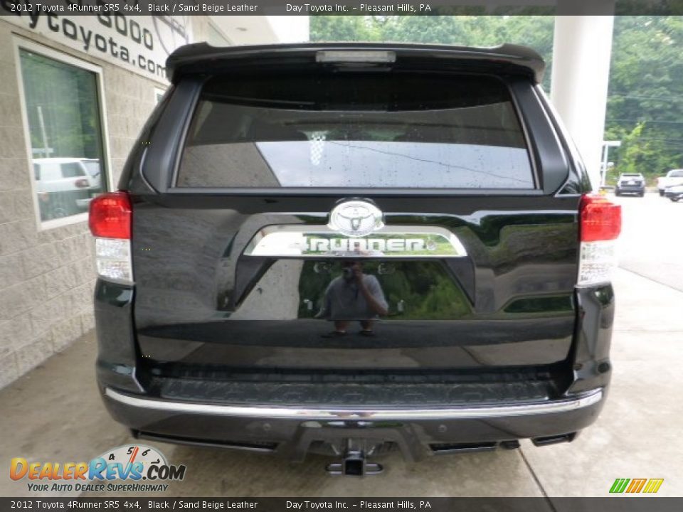 2012 Toyota 4Runner SR5 4x4 Black / Sand Beige Leather Photo #3