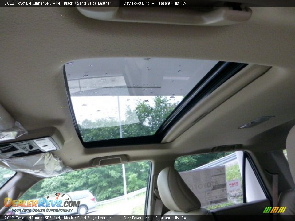 2012 Toyota 4Runner SR5 4x4 Black / Sand Beige Leather Photo #12
