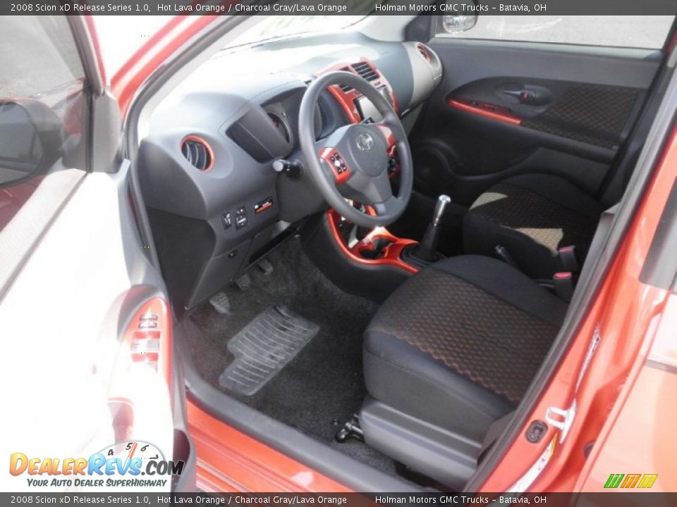 Charcoal Gray Lava Orange Interior 2008 Scion Xd Release