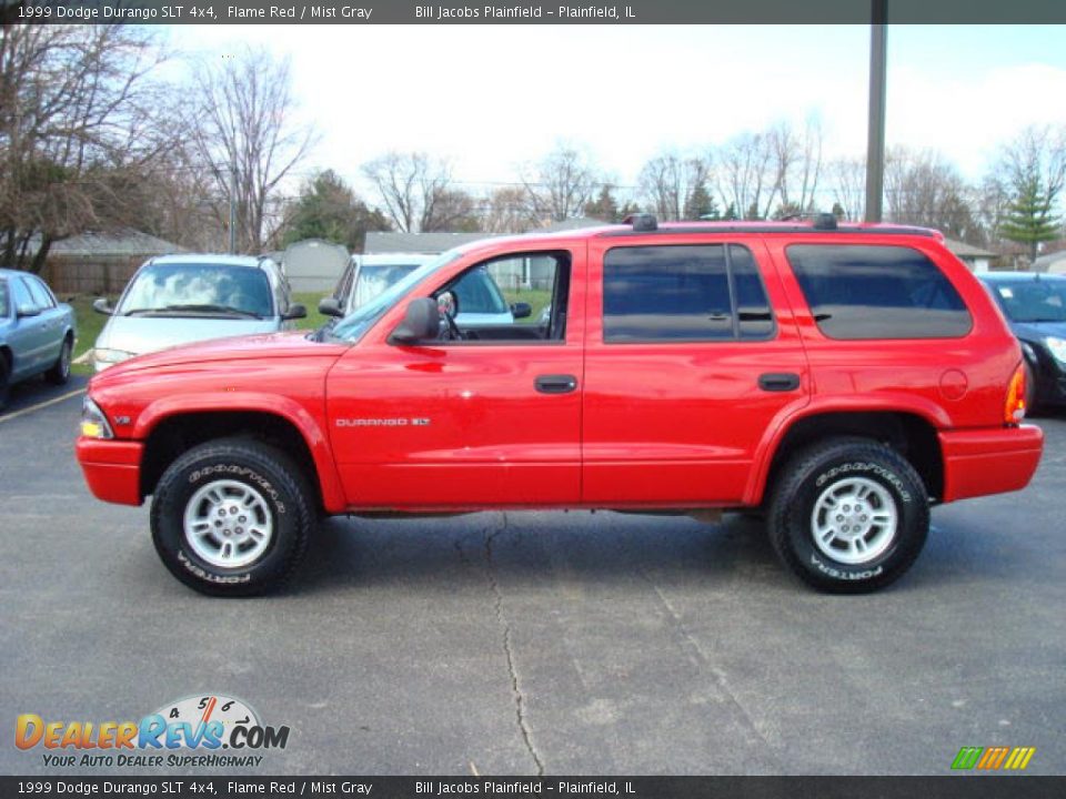 1999 Dodge Durango SLT 4x4 Flame Red / Mist Gray Photo #1