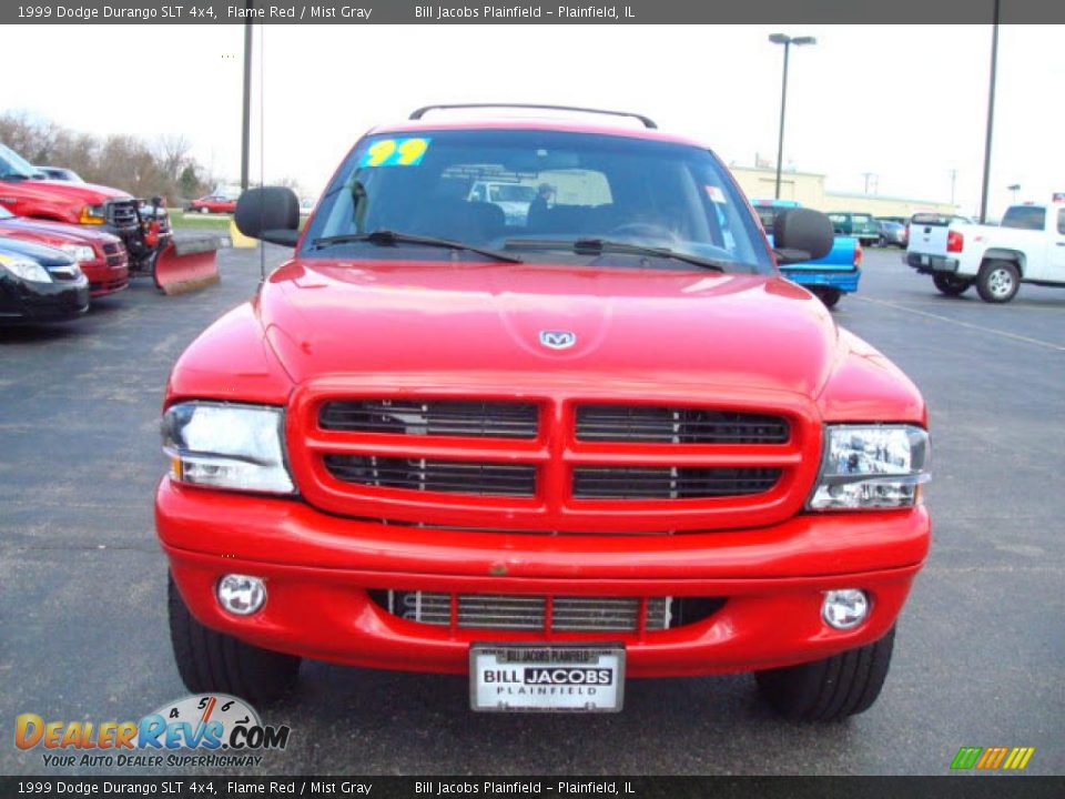 1999 Dodge Durango SLT 4x4 Flame Red / Mist Gray Photo #3
