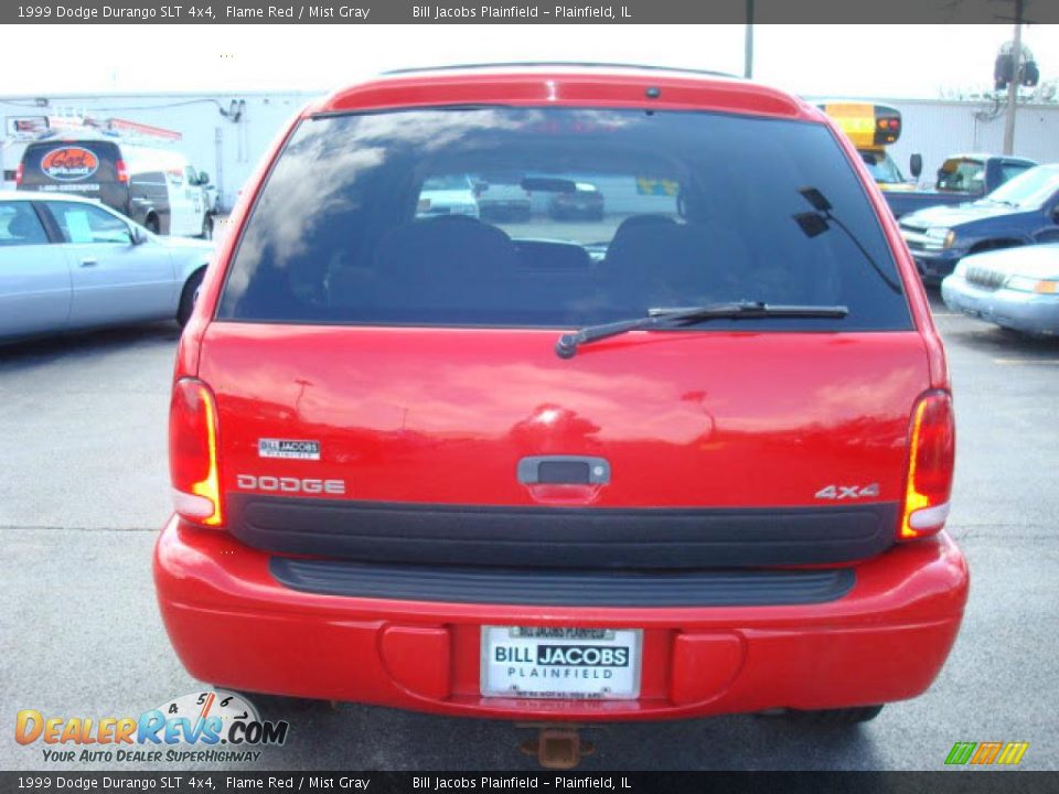 1999 Dodge Durango SLT 4x4 Flame Red / Mist Gray Photo #6