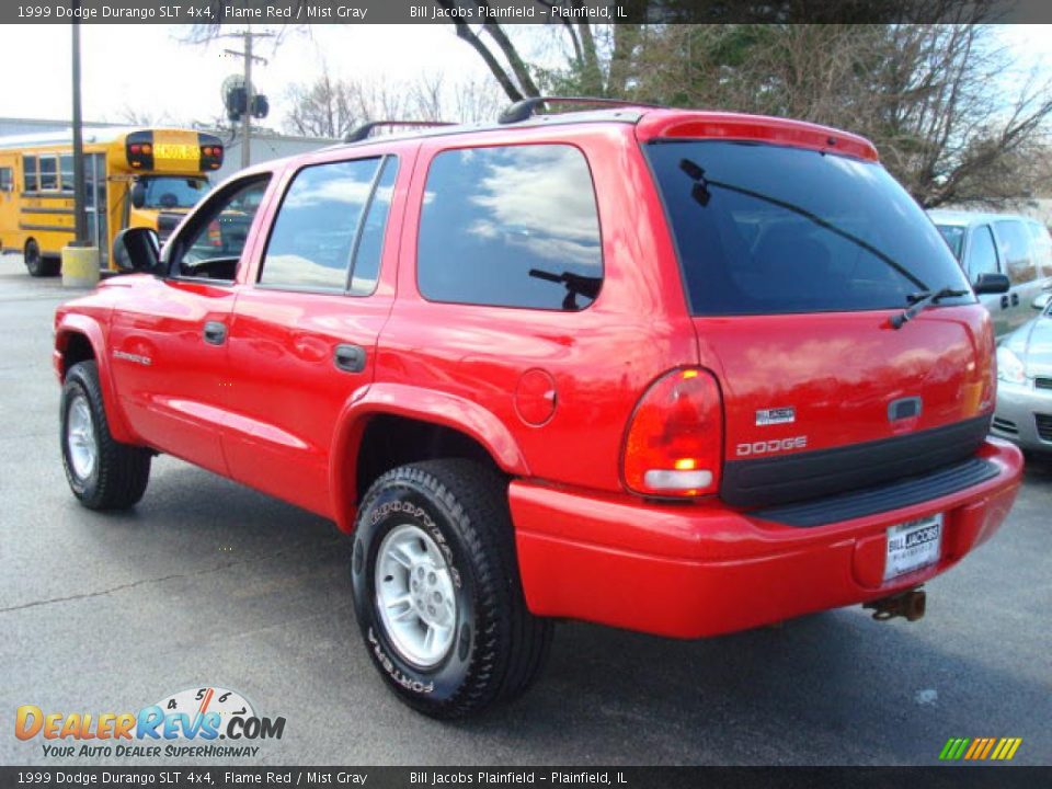 1999 Dodge Durango SLT 4x4 Flame Red / Mist Gray Photo #7