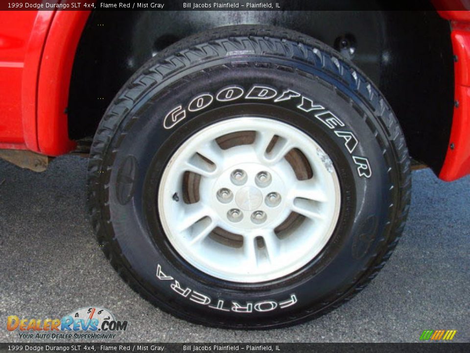 1999 Dodge Durango SLT 4x4 Flame Red / Mist Gray Photo #8