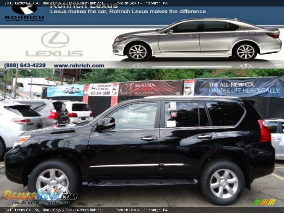 2013 Lexus GX 460 Black Onyx / Black/Auburn Bubinga Photo #1