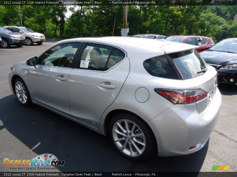 2012 Lexus CT 200h Hybrid Premium Tungsten Silver Pearl / Black Photo #2