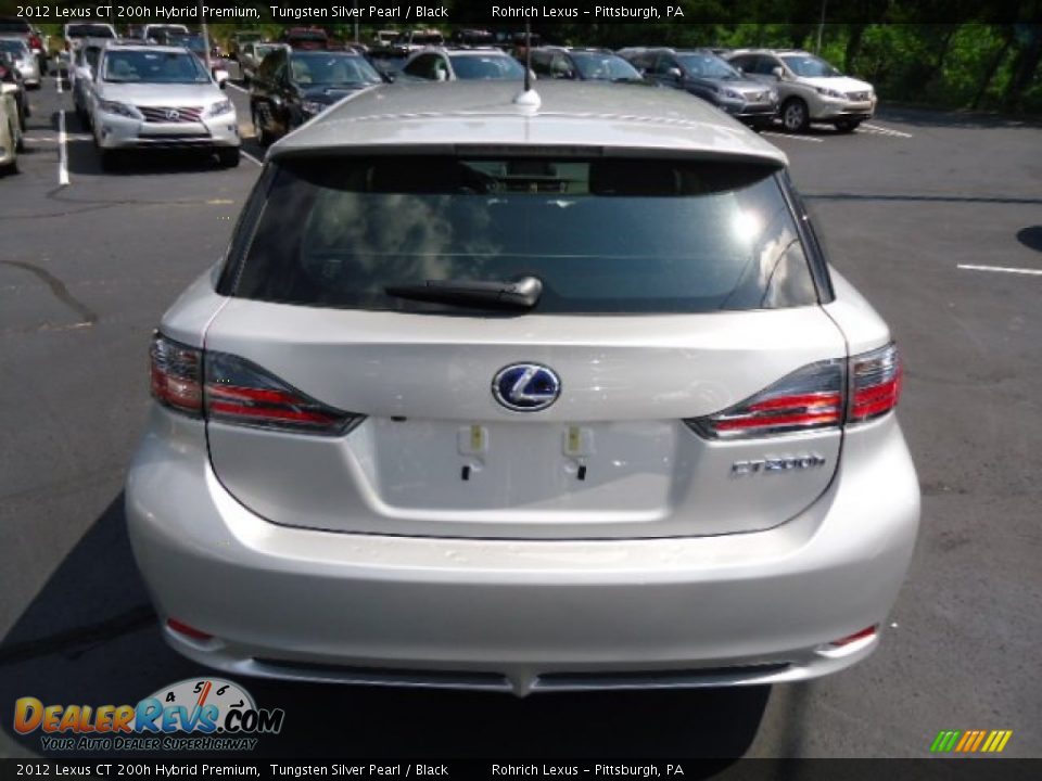 2012 Lexus CT 200h Hybrid Premium Tungsten Silver Pearl / Black Photo #3