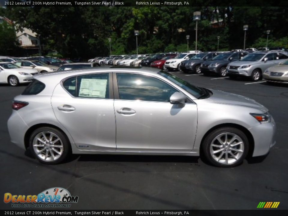 2012 Lexus CT 200h Hybrid Premium Tungsten Silver Pearl / Black Photo #5