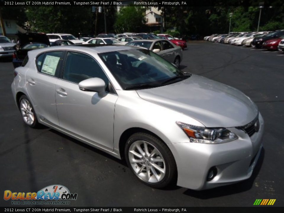 2012 Lexus CT 200h Hybrid Premium Tungsten Silver Pearl / Black Photo #6