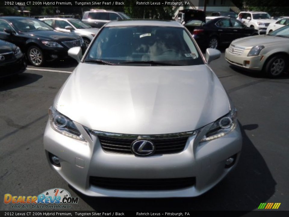 2012 Lexus CT 200h Hybrid Premium Tungsten Silver Pearl / Black Photo #7