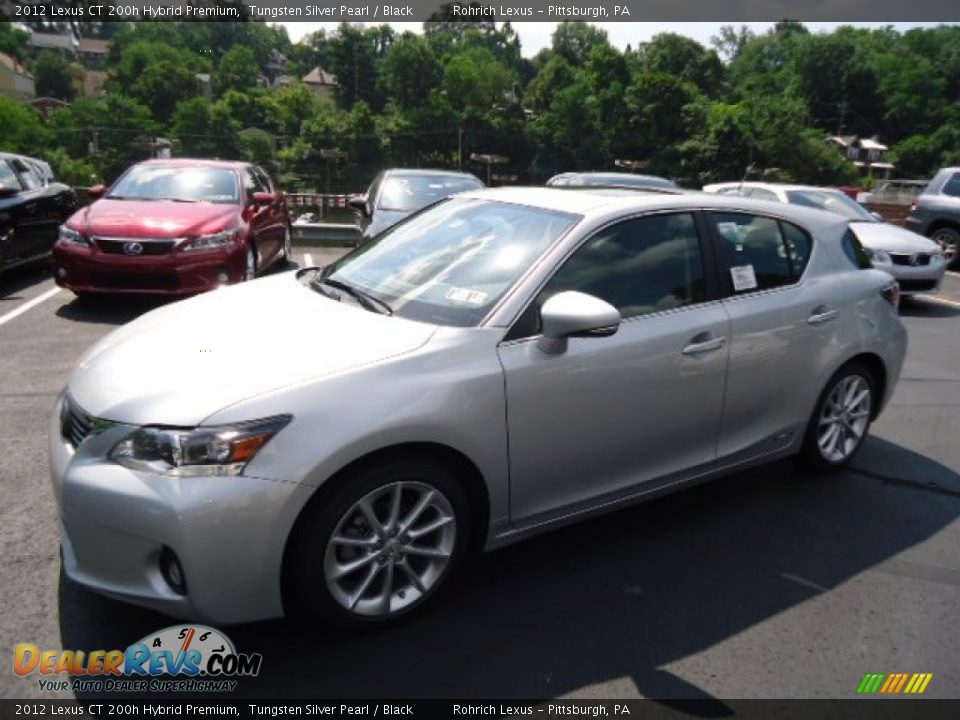 2012 Lexus CT 200h Hybrid Premium Tungsten Silver Pearl / Black Photo #8