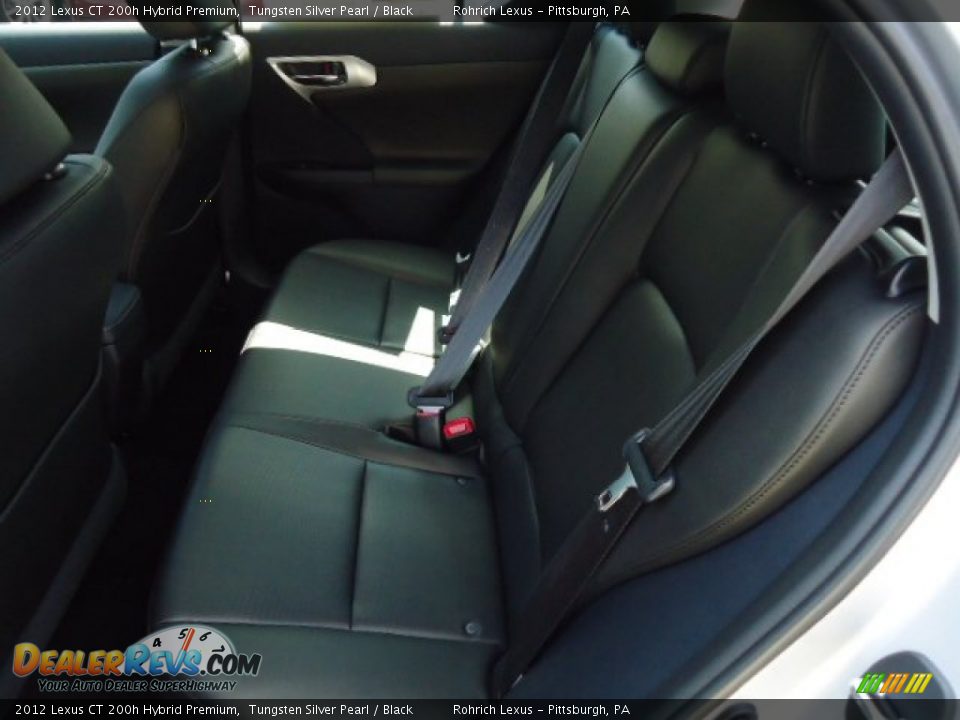 2012 Lexus CT 200h Hybrid Premium Tungsten Silver Pearl / Black Photo #11